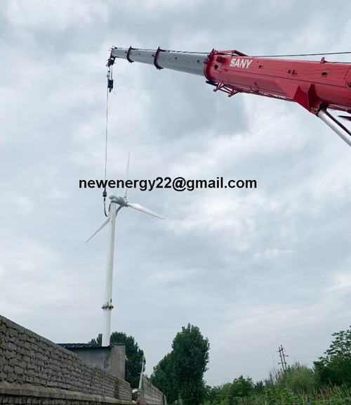 variable pitch wind turbine 10kw hydraulic tower