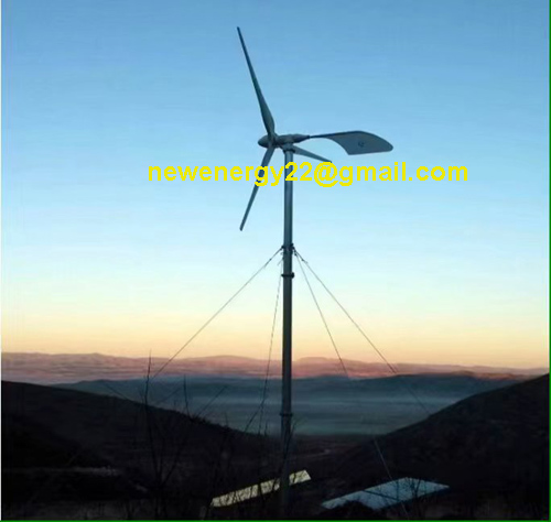 wind turbine solar hybrid 5kw project show