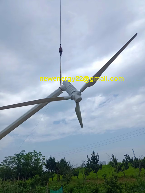 wind turbine solar hybrid 5kw project show