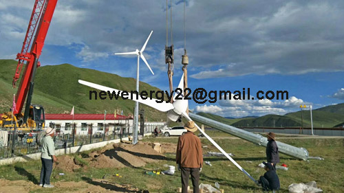 wind turbine new design 5kw hydraulic tower