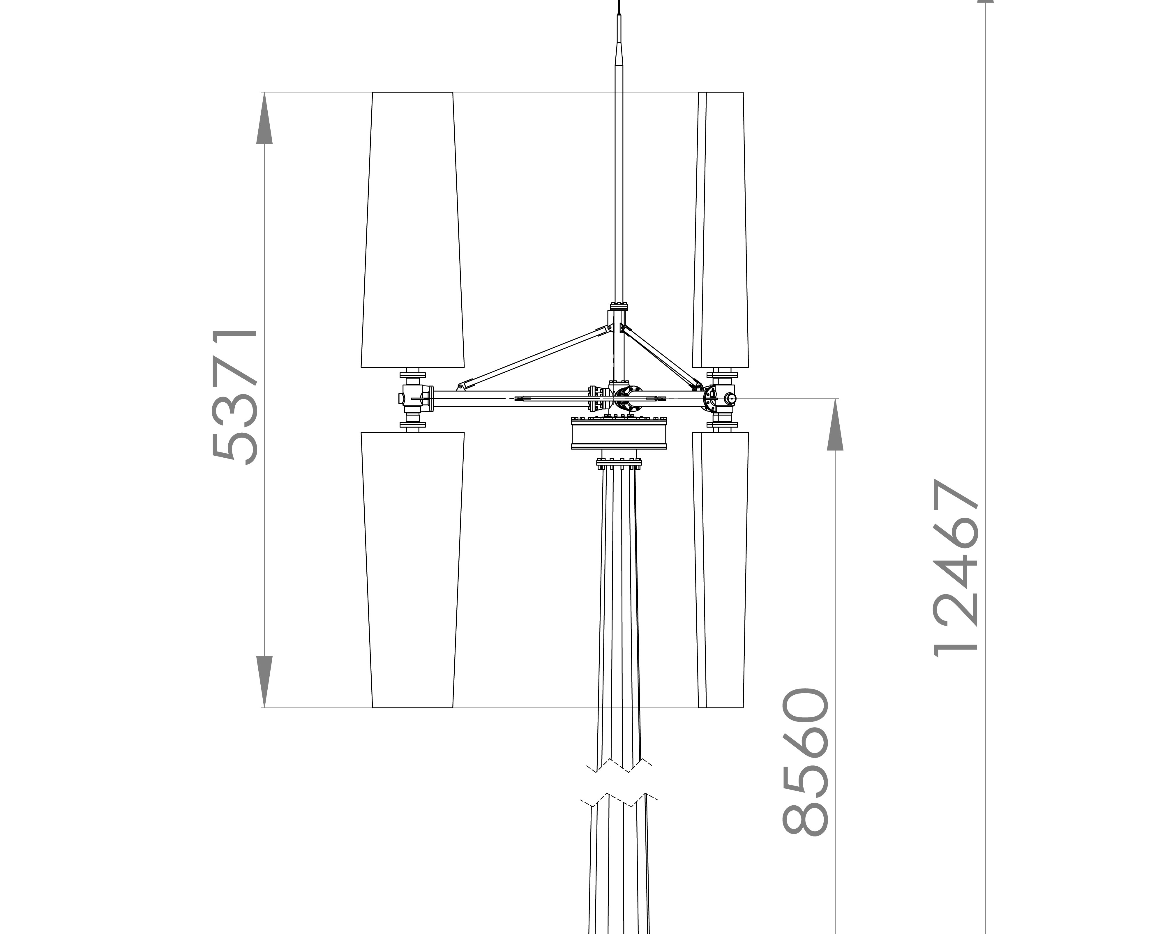 vertical axis wind turbine new design 5kw