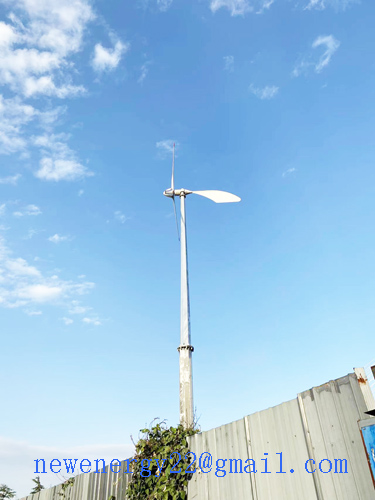 wind turbine new design installation 10kw